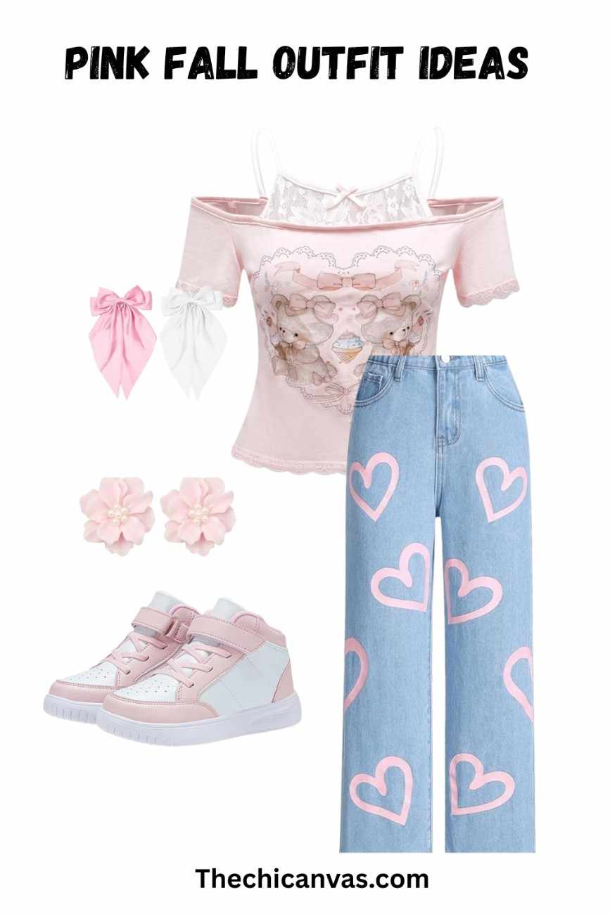 Cutepasteloutfitwith-teddy-tee-heart-jeans-bows-floral-studs-and-pinksneaker.jpeg