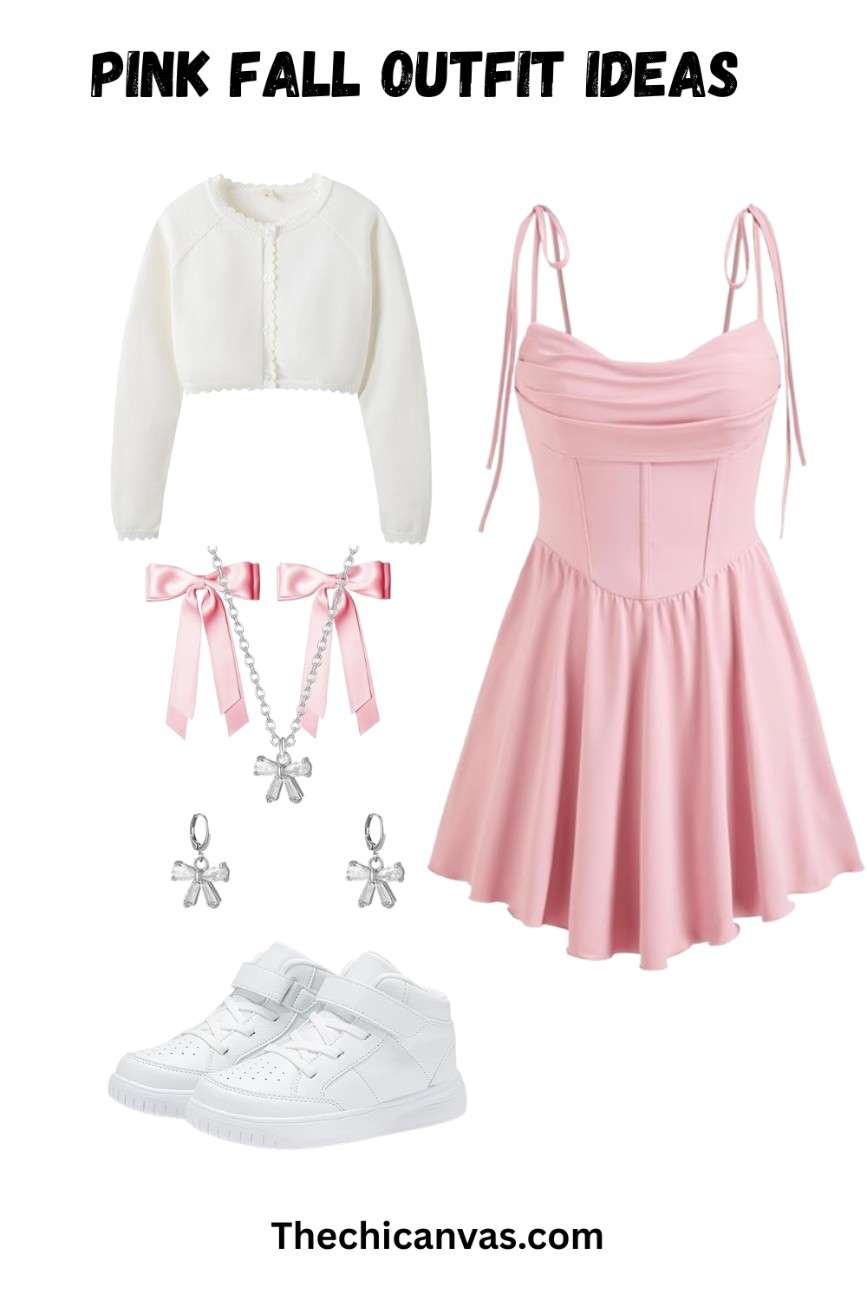 Cute-pink-dress-outfit-with-cardigan-and-bow-jewelry.jpeg