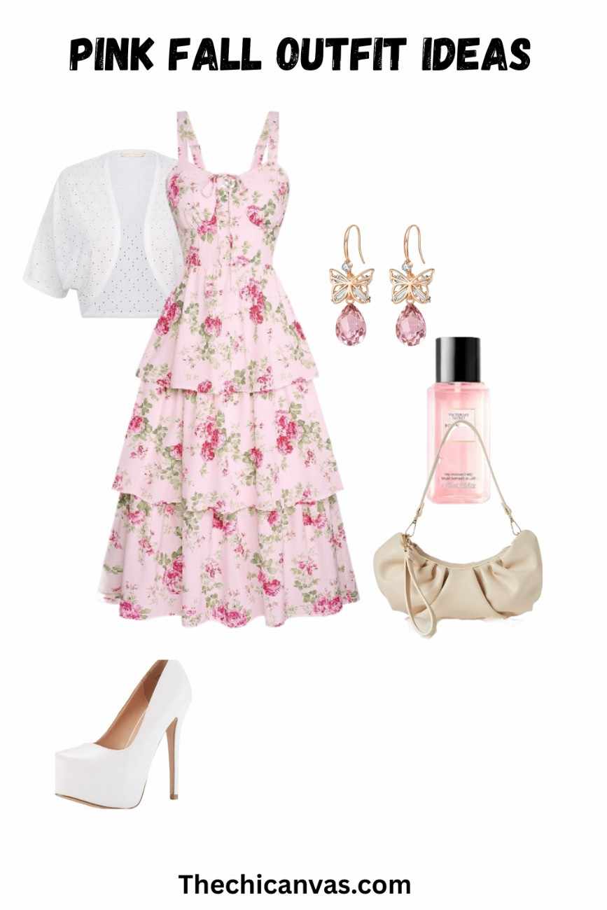 Pink-floral-dress-with-white-heels-and-a-cream-bag.jpeg