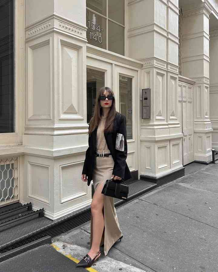 Beige-knit-dress-and-black-blazer-chic-fall-skirt-outfit.jpg