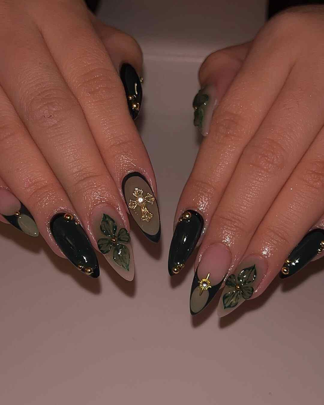 Dusky-forest-green-nail-look.jpg