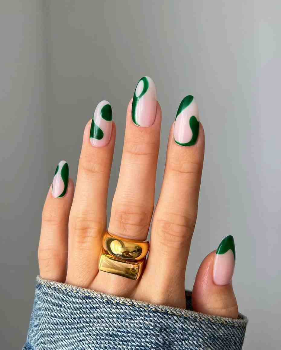 Glossy Dark Green Manicure.jpeg