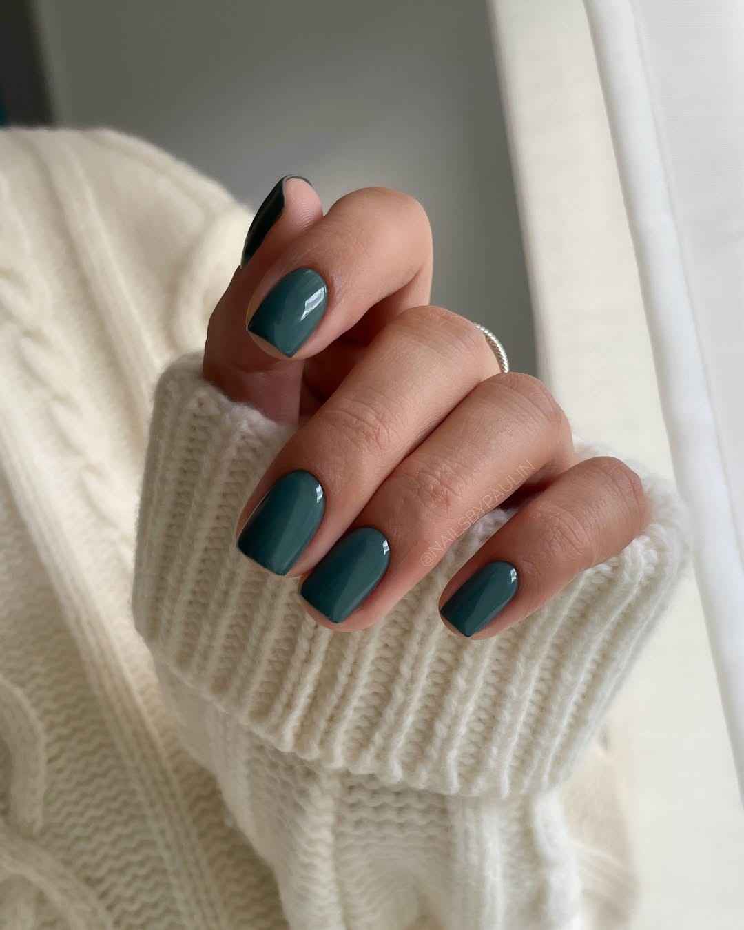 Short Dark Green Manicure.jpg